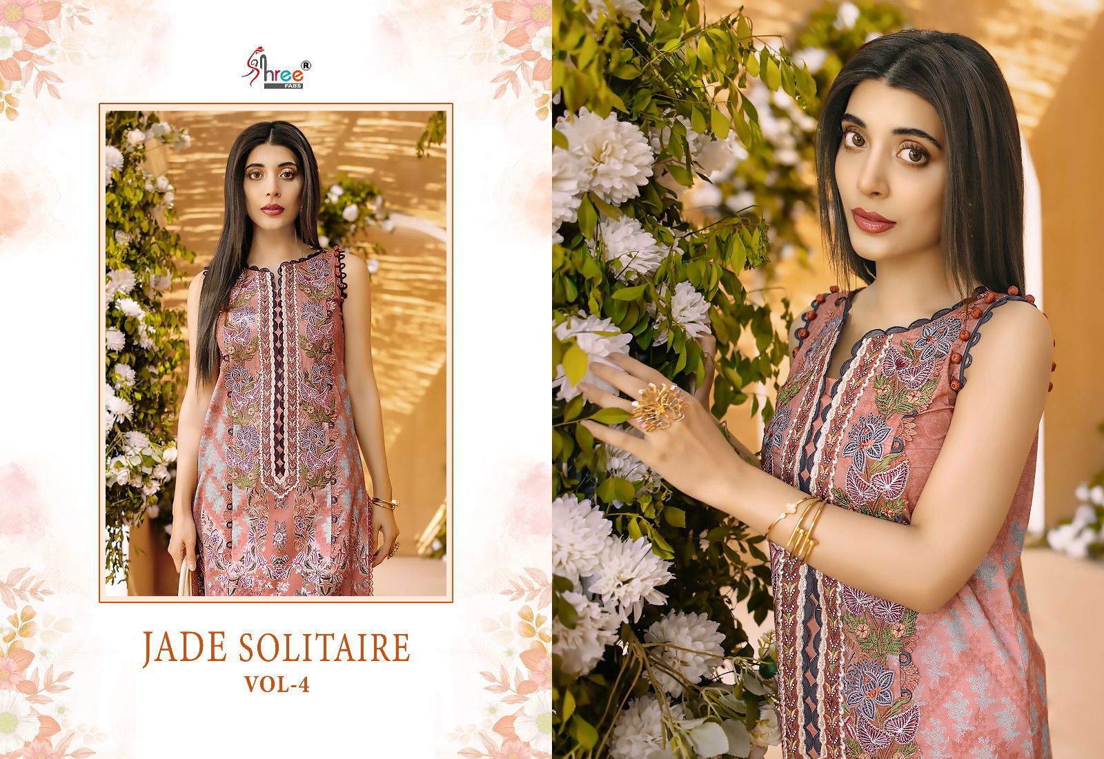 Jade Solitaire Vol 4 Pure Cotton Pakistani Suits Catalog
